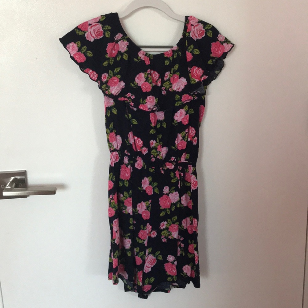 Rose off the shoulder dress